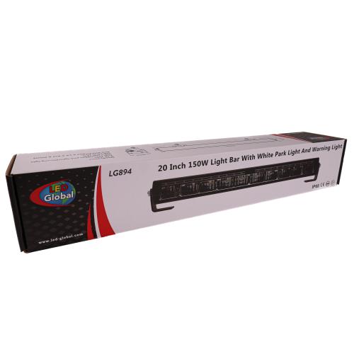 20" (508mm) LED Driving Bar with White Position Light & Amber Strobe Function - LG894