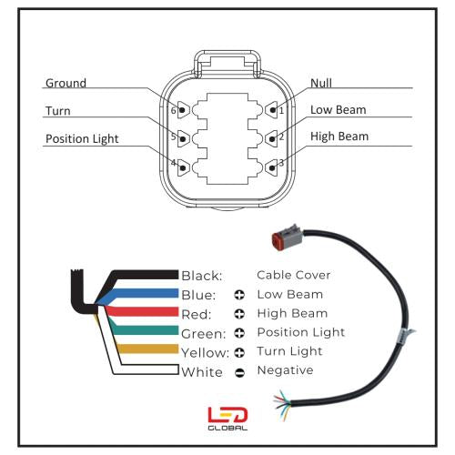 Combo Led Headlight (EU) - Left Side, Bottom Mount  - LG920L EU