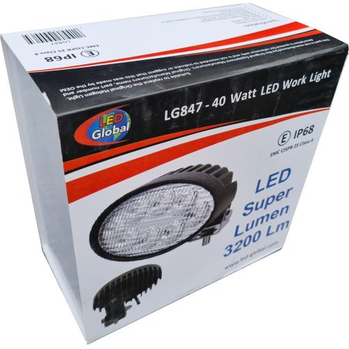 40 Watt LED Adjustable Mount Oval Work Light - LG847