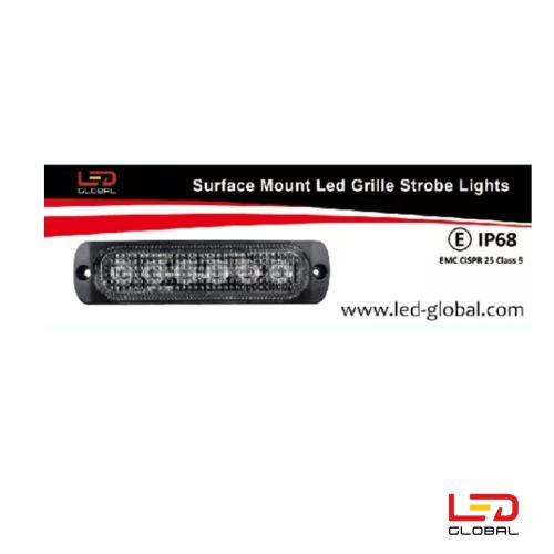 6 LED Ravgul Advarselsblink - LG767