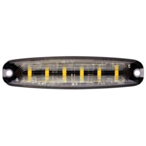 6 LED Slank Rav Advarselsblink med 3M Klæbemontering - LG765