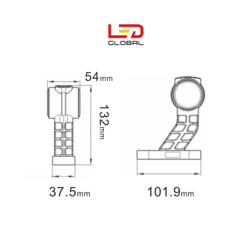 LED světlo na označení stonku - pravé - LG164R