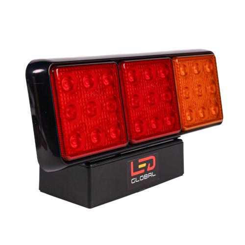 LED 3 Pod Combination Tail Light, 10-30 Volts - LG504