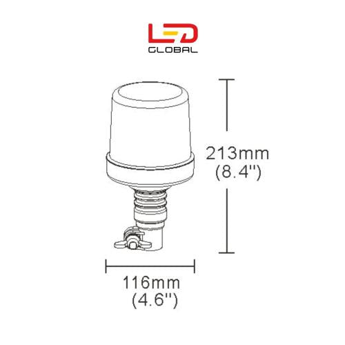 LED Flexi Din Warning Beacon - LG669