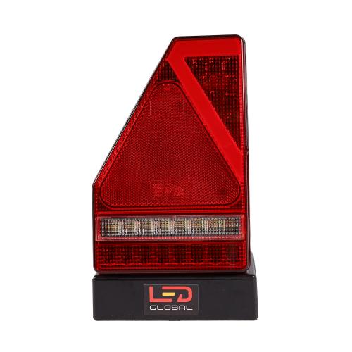 LED Tail Light Triangular Combination with Built In Smart Resistor (LH) - LG570