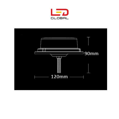 Grøn LED lavprofil beacon - LG699