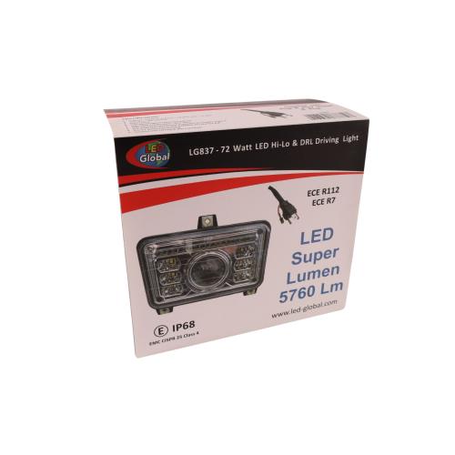 102 Watt LED High & Low Beam Headlight with DRL - LG837