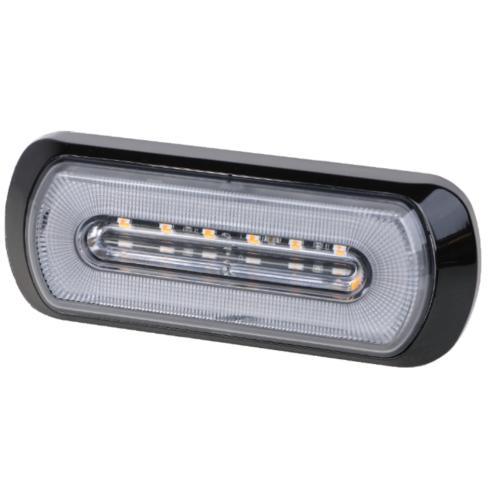 White LED Marker Light with Built in Amber Warning Strobe - LG776