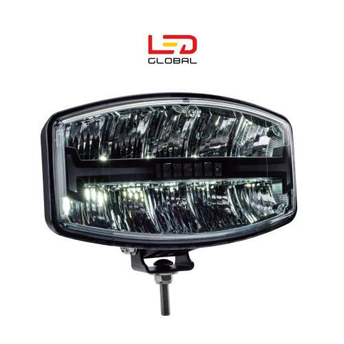 60 Watt 10" LED světlomet pro jízdu s 2 barevnými pozičními světly, plus stroboskopické světlo - LG888S