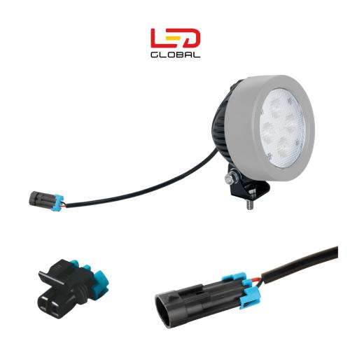 40W ROUND LED WORK LIGHT (GREY) - LG8440