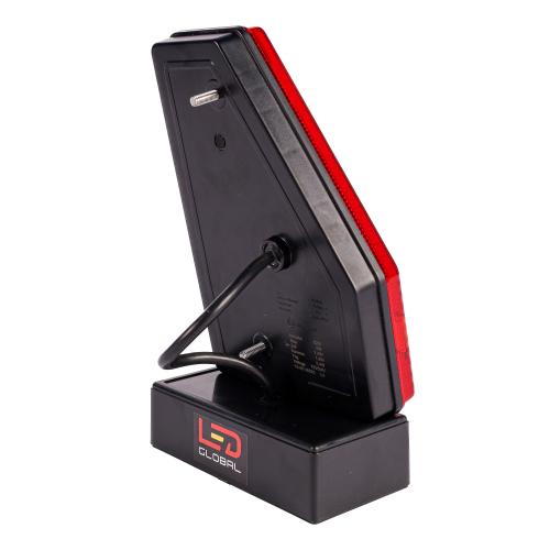 LED Tail Light Triangular Combination with Built In Smart Resistor (RH) - LG571