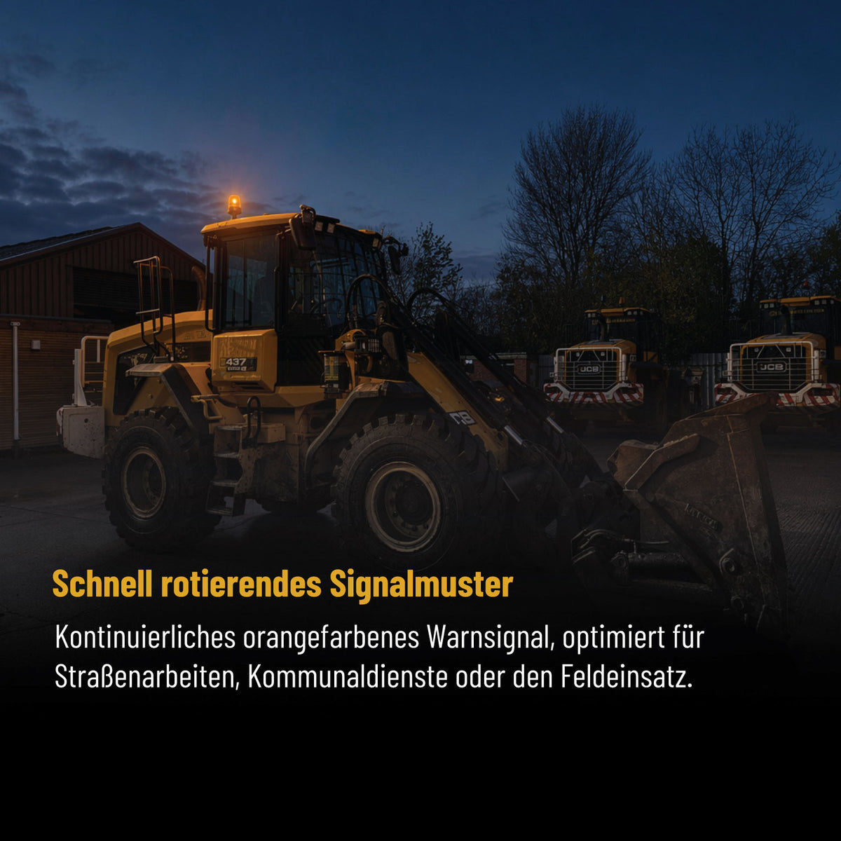 Halogeen waarschuwingsknipperlicht paal gemonteerd - LG706