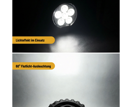 24 Watt LED Flood Beam Round Work Light - LG872
