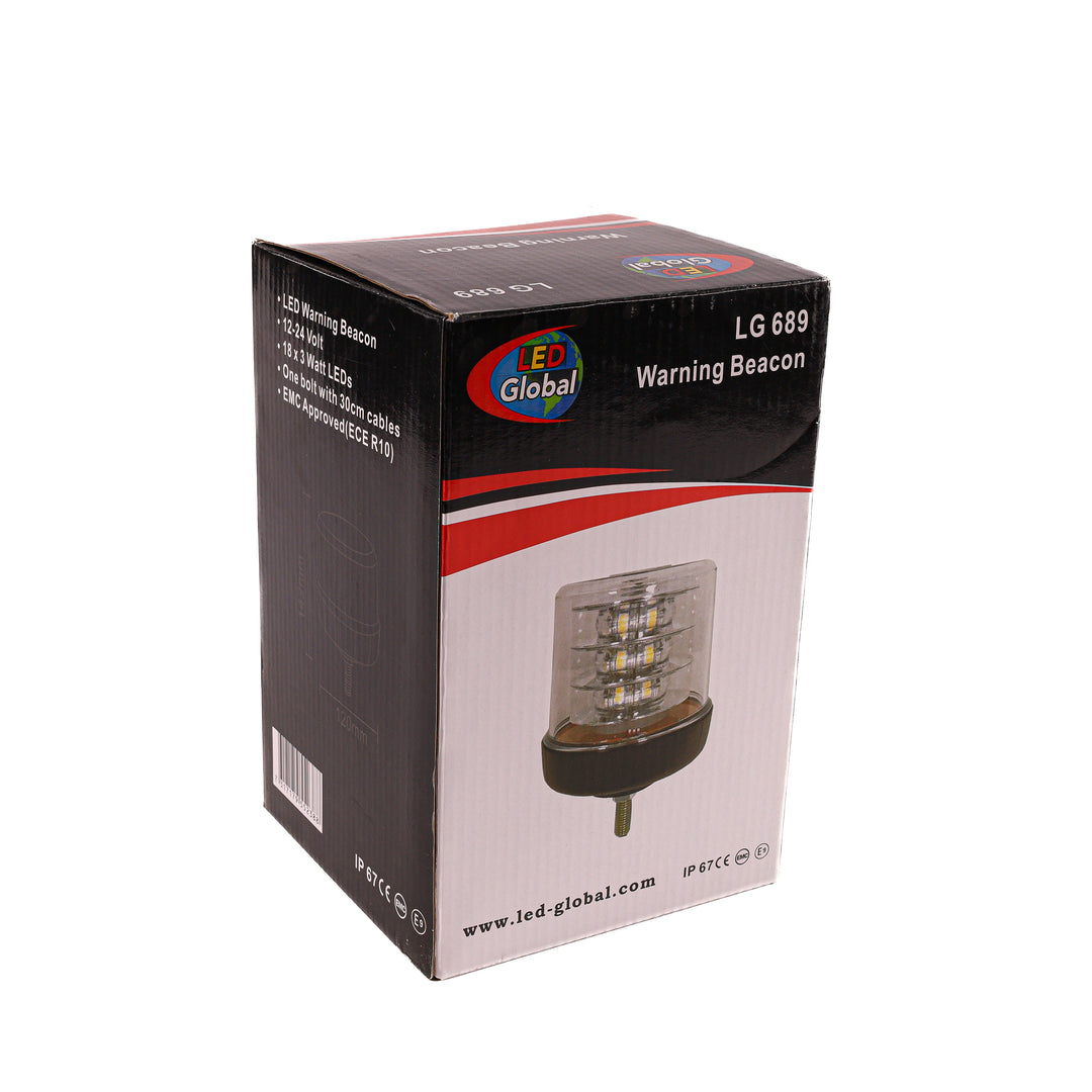 LED One Bolt Warning Beacon Clear Lens - LG689