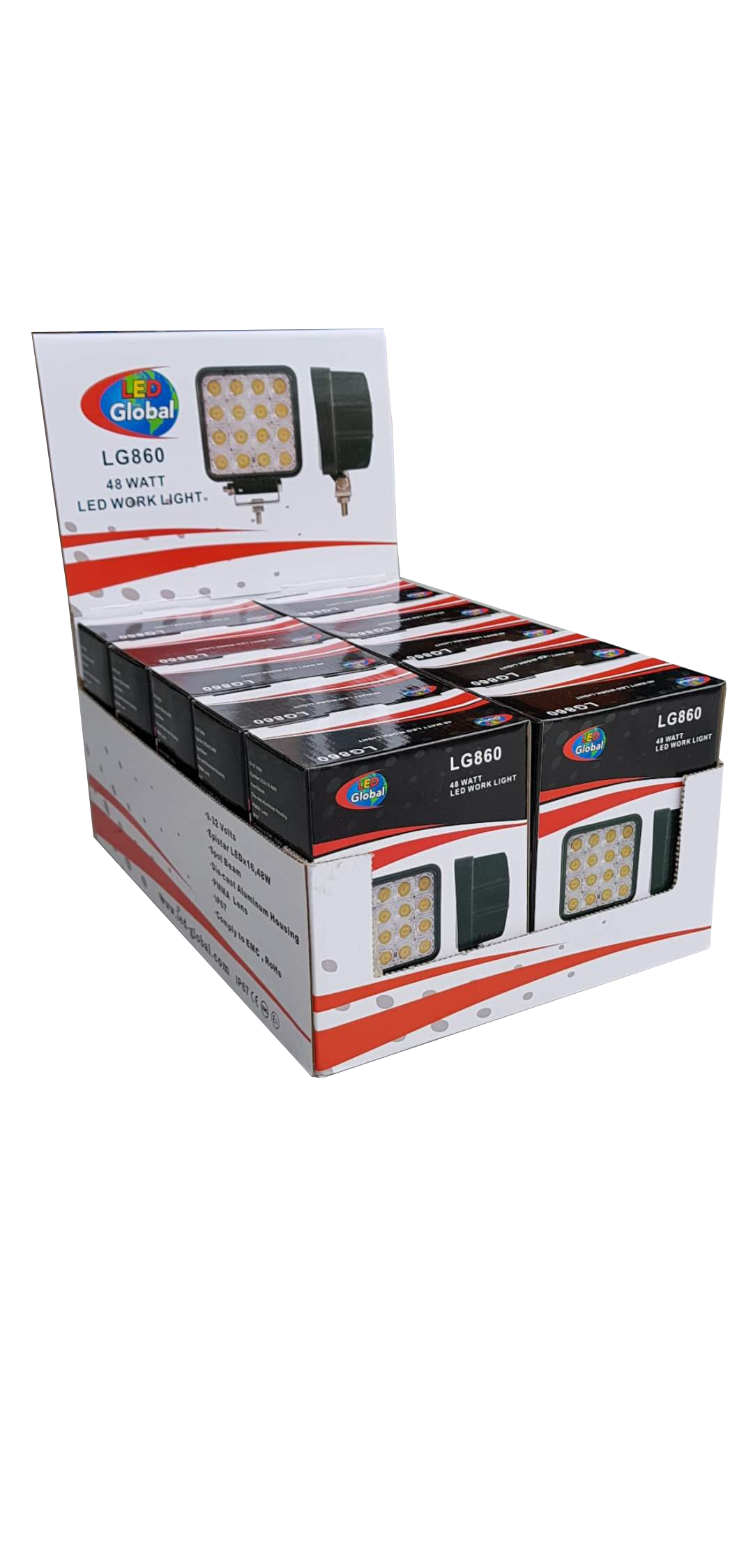 48 Watt Square LED Work Light - LG860