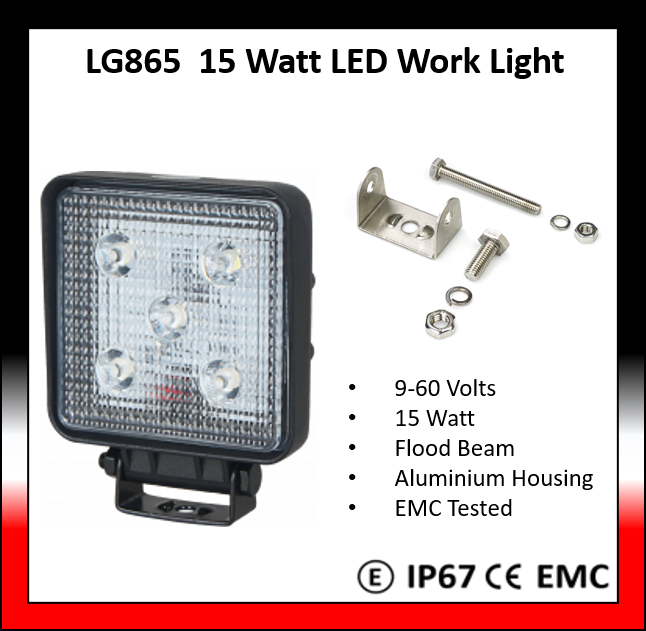 15 W LED kvadratna radna svjetiljka - LG865