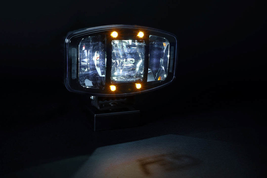 120 Watt LED Driving Light with Dual Colour Position Light & Amber Warning Strobe - LG933