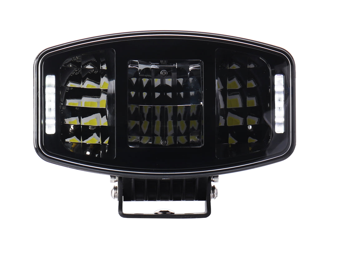 120 Watt LED Driving Light with Dual Colour Position Light & Amber Warning Strobe - LG933