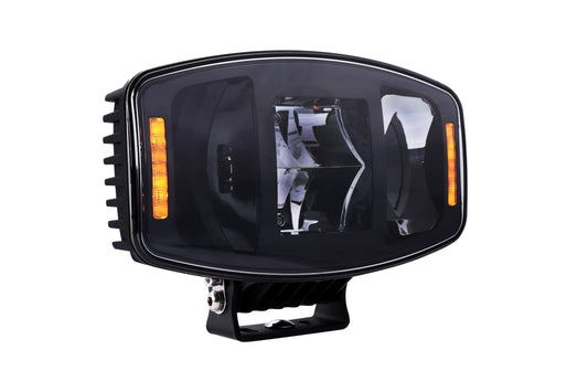 120 Watt LED Driving Light with Dual Colour Position Light & Amber Warning Strobe - LG933