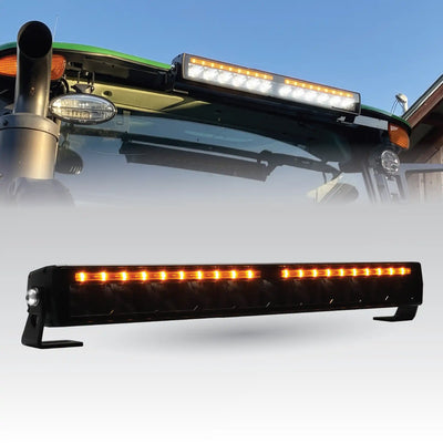 20" (508mm) LED kørelysbar med hvid positionslys og ravfarvet stroboskopfunktion - LG894