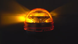 Orange Pole-Mounted Flashing Beacon Light 12V/24V – LG707