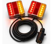 LED magnetische achterlichtset voor aanhanger (12 meter kabel) - LG557