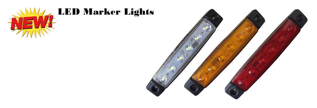 6 LED Slim Marker Light (WHITE) - LG116