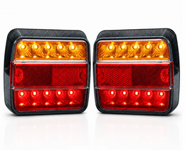 Anhänger Rückleuchten LED Quadrat Kombination - Paar - LG529