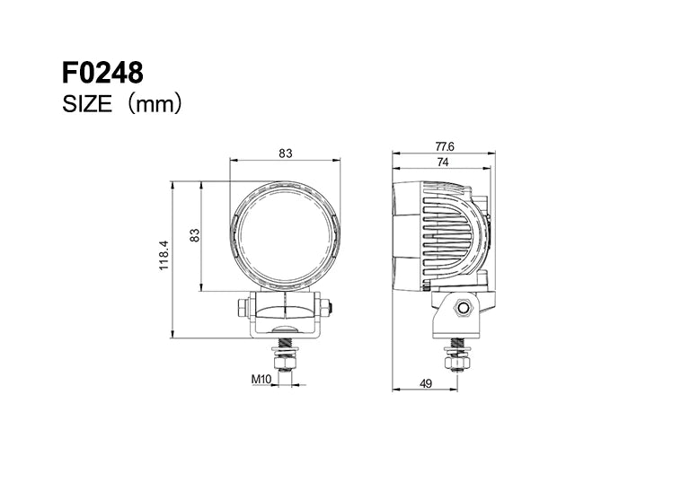40 Watt LED-Arbeitsleuchte - LG8490