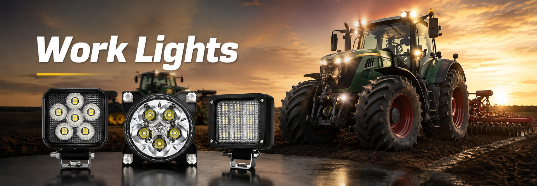 Arbeitsbeleuchtung - LED Work Lights for tractors and agricultural machinery